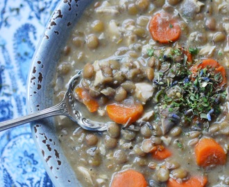 French Lentil and Carrot Crockpot Soup – #SoupSwappers