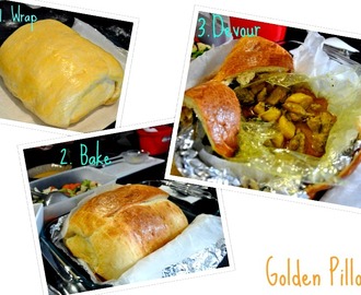 Spectacular Christmas Lunch of Golden Pillow : Malaysian Bread Stuffed with Curry Chicken