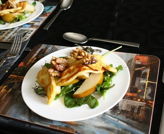 Celebrate summer with Annabel’s Pear, Walnut and Haloumi Salad