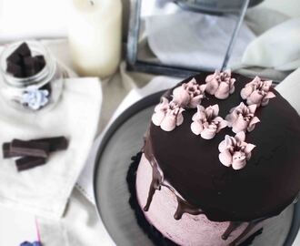 Layer Cake de Chocolate Blanco y Cookies