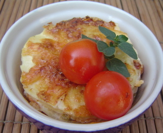 Lasaña de Calabacin, Pollo y  Salsa de Tomate con Orégano