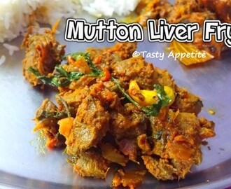 Mutton Liver Fry / Eeral Varuval - Chettinad Style (Video Recipe)