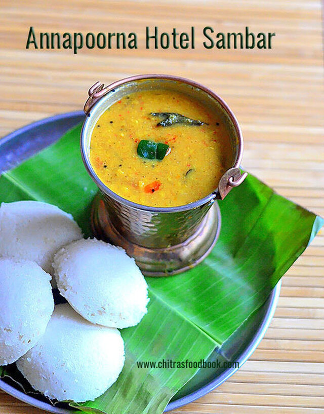 Coimbatore Annapoorna Hotel Sambar Recipe – Restaurant Style Idli Sambar Recipe