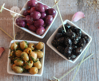 Assortiment d’olives  marinées