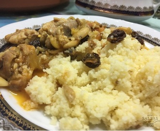 Pollo estilo marroqui con cuscus
