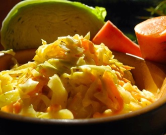 Coleslaw, ensalada de repollo y zanahoria