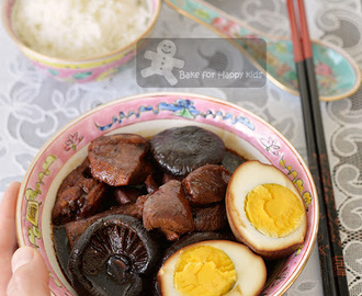 Easy Healthy Home-style Chinese Five-Spice Soy Braised Chicken and Eggs
