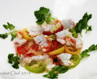 Lobster Ceviche Recipe with Cherry Tomatoes and Kaffir Limes