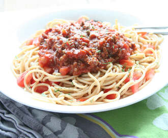 Spaghetti bolognese van Jamie Oliver