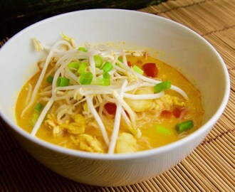 Recept Rode curry soep met kip