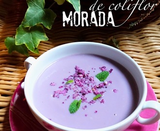 CREMA DE COLIFLOR MORADA (La rosa púrpura del Cairo)