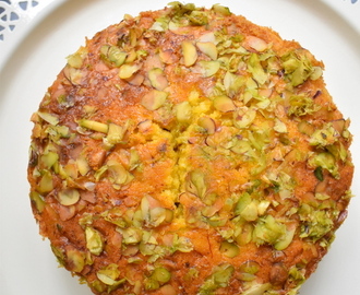 Kesar Mawa Cake /Saffron Cardamom Mava Cake