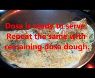 Onion Rava -Wheat Crispy Dosa