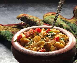 Macaroni and Makhani Recipe  | Subz Makhani Mac Recipe | Vegetable Macaroni in Makhani Sauce | Masterchefmom's Fusion Recipe