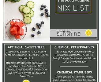 Food Additives to Avoid + A Clean Eating Kitchen Sweep