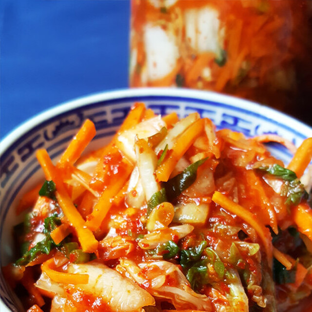 Simpele kimchi van Chinese kool (Baechu kimchi)