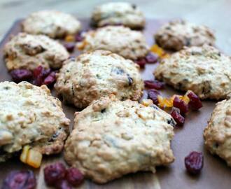 Ginger and Cranberry Oatmeal Cookies