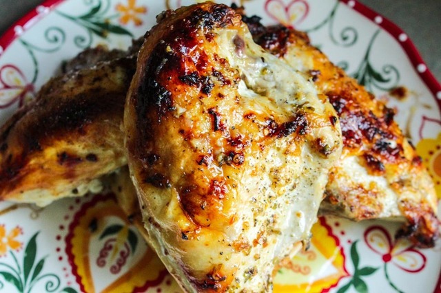 Spicy Mediterranean Roasted Chicken Breasts