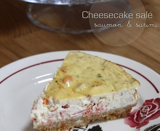 Cheesecake salé saumon & surimi
