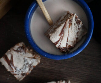 Rezept für selbst gemachte, fluffige Nougat Marshmallows