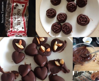 How to make Nutty Homemade Chocolates - easy #Valentines Day Treat