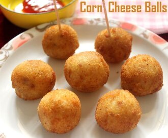 Corn cheese balls recipe – How to make cheese corn balls recipe – snacks recipes