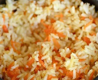 Riz et carottes aux épices avec cookeo
