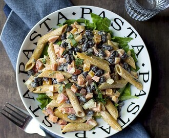 Pasta Salad with Black Beans (Vegan recipe)