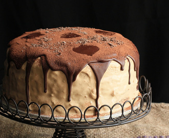 Coffee Chocolate Mascarpone Layered Cake