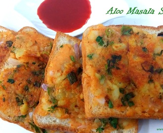 aloo masala sandwich - how to make aloo sandwich recipe or mashed potato sandwich