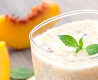 Emagrecer com as receitas diet shake de pêssego