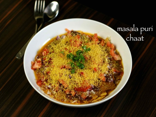 masala puri recipe | masala puri chaat recipe | masala poori recipe