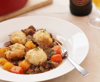 Beef and Ale Stew with Dumplings