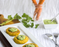 Baked Carrot Falafel with Green Tahini