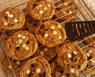 Chocolate Chip Cookies – vit och mörk choklad