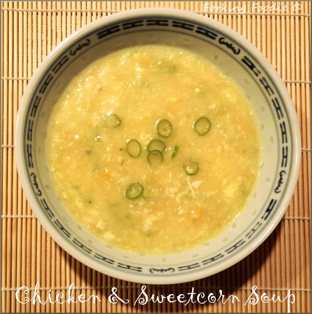 Quick Chinese Chicken and Sweetcorn Soup