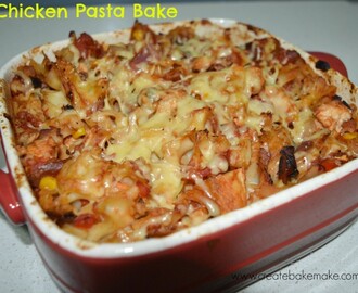 BBQ Chicken Pasta Bake