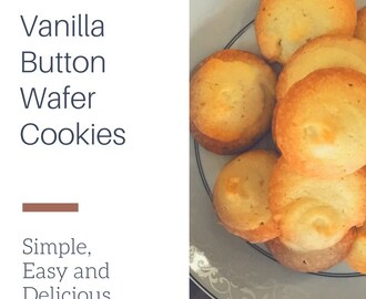 Vanilla Button Wafer Cookies – Eggless, Simple and Irresistible