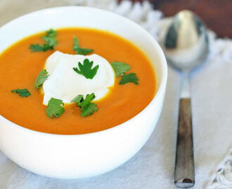 Sopa de crema de zanahorias