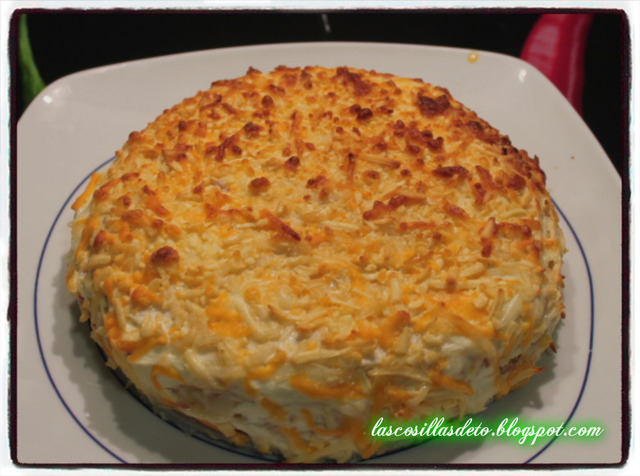 Tarta salada de queso y jamón  ( thermomix y tradicional ) /Salty cheese and ham pie (thermomix and traditional)