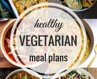 Healthy Vegetarian Meal Plan: Week of 11-5-16
