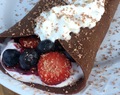 Double Chocolate Crepes with Berry Filling