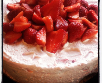 Fluffin' around strawberry cake.