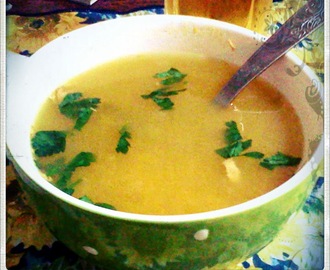 Sopa de Calabaza y jengibre, con leche de coco - version light y tradicional