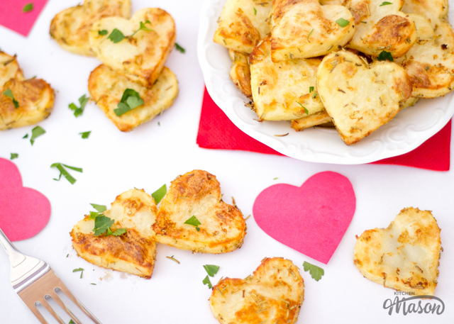 Simple Valentines Day Roast Potato Hearts