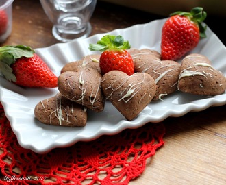 Biscotti vegan al cioccolato per San Valentino!