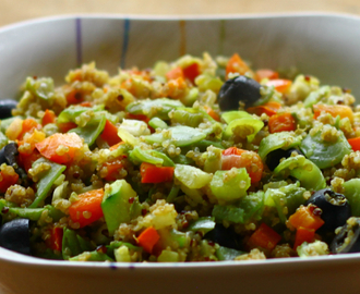 Salteado de verduras y quinoa