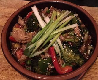 CHINESE VEGGIE SLOW COOKED "YEAR OF THE" ROOSTER