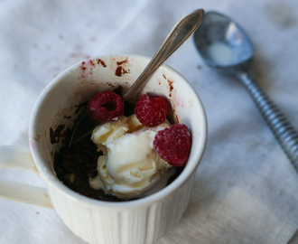 Dessert Time ~ Hazelnut & Raspberry 5 Minute Mug Brownies