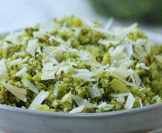 Garlic Parmesan Broccoli Rice